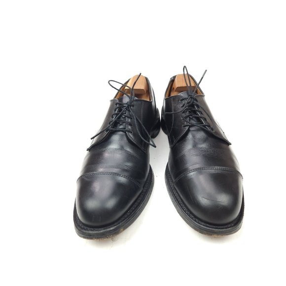 ALLEN EDMONDS Fairgate Men\'s 11 D Black Leather Cap Toe Derby Dress Shoes main image 13